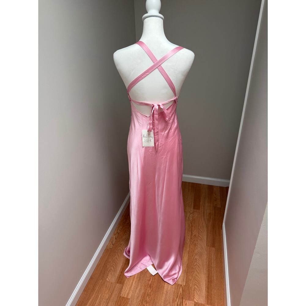 Show Me Your MuMu Anderson Maxi Dress Light Pink Luxe Satin Size Small - Picture 8 of 10